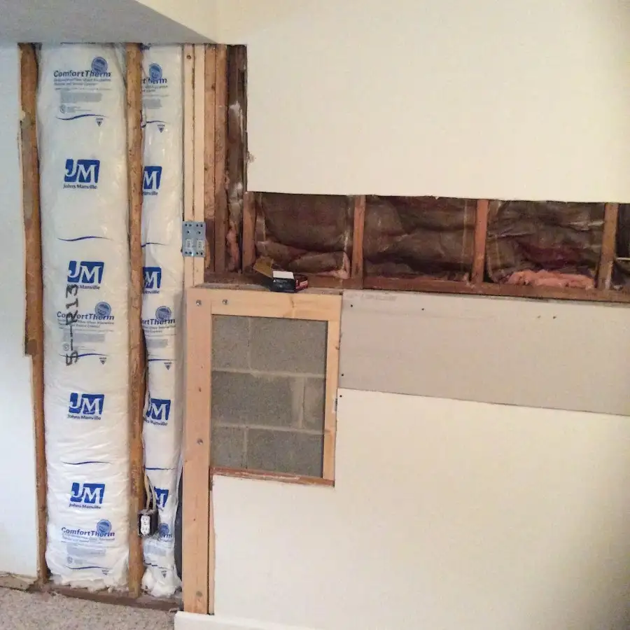 Wall insulation replacement during Odor Removal & Deodorization in Kingsbury
